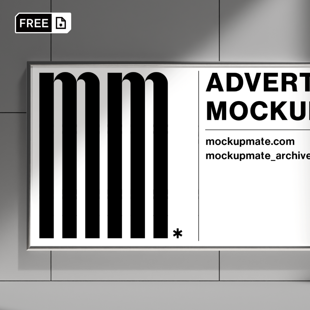 (FREE MOCKUP) Advertising Signage